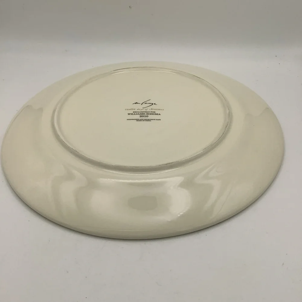 Williams Sonoma 2010 Twelve Days of Christmas Dinner Plate